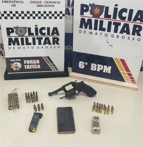 Polícia Militar detém cinco faccionados, apreende arma de fogo e munições