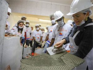 Inscrições prorrogadas para curso de revestimento em cerâmica