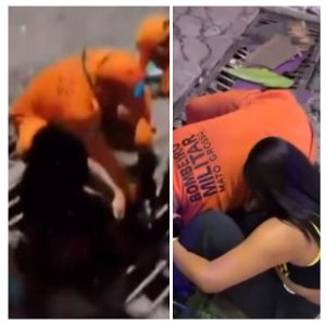 Bueiro “prende” perna de pedestre e mobiliza Bombeiros em Cuiabá