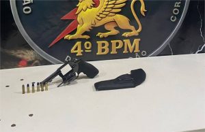 Polícia Militar prende homem com revólver e munições em borracharia de Várzea Grande