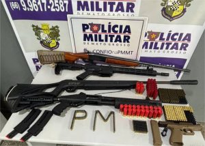 Polícia Militar aumenta em 64% as apreensões de armas de fogo em todo o Estado