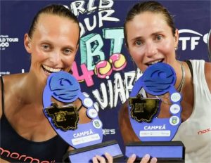 Débora Madile e Yasmine Aires vencem World Tour BT 50 de beach tênis; qualificatórias do BT 400 iniciam nesta terça-feira (17)