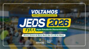 Jogos Estudantis Diamantinenses seguem com disputas até quinta-feira (02)
