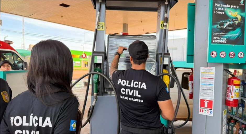 Polícia Civil e MPE fiscalizam postos de combustíveis em cidades de MT