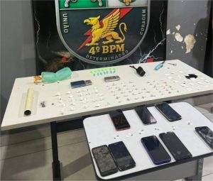 Polícia Militar prende quatro pessoas por tráfico de drogas e estelionato em Várzea Grande